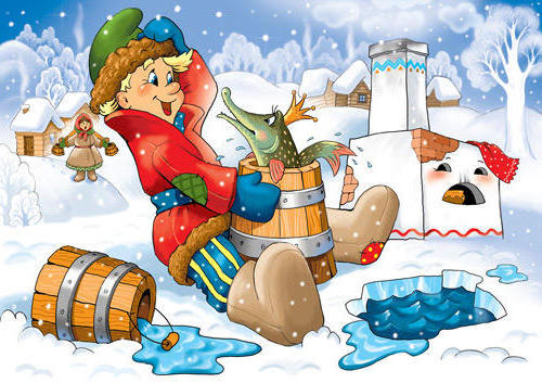 Оригинал - Схема вышивки «Сказка "По-щучьему велению... "» - Автор ...